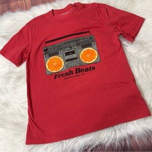 Old Navy Red Graphic Short Sleeve Shirt - Boys Size M (8)